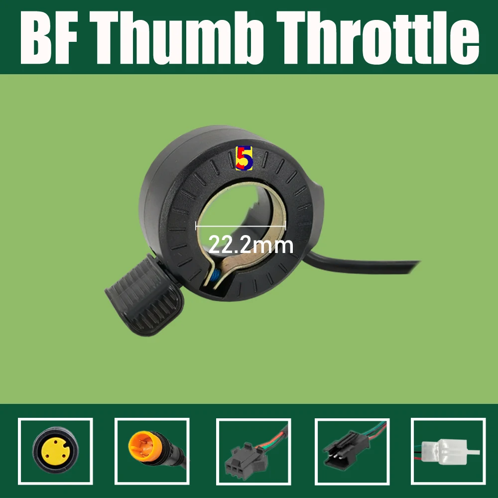 Electric Scooter eBike Bafang Thumb Throttle Accelerator Right/Left Handlebar Bafang Motor Throttle BBS01/BBS02/BBSHD Waterproof