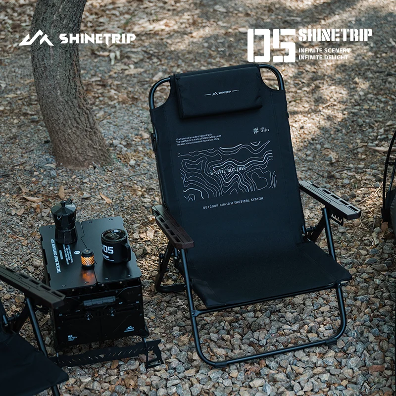 SHINETRIP リクライニングチェア ShineTrip アウトドア 6段階調整 折りたたみ式 ポータブル