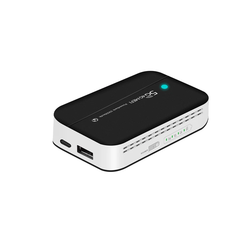 Banco de Potência Portátil para 4g Lte Roteador Móvel Usb Tipo-c Hotspot Bolso Wifi 10000mah Mifi sem Fio Pw100 - Imagem 5