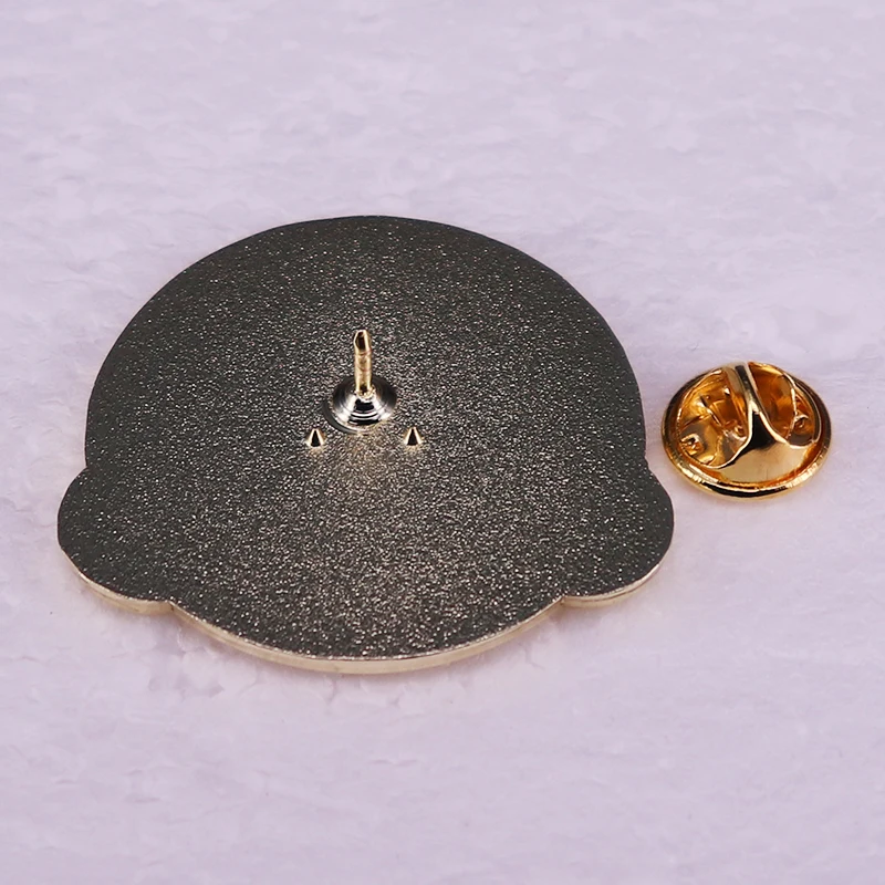 Chopper brooch on jacket