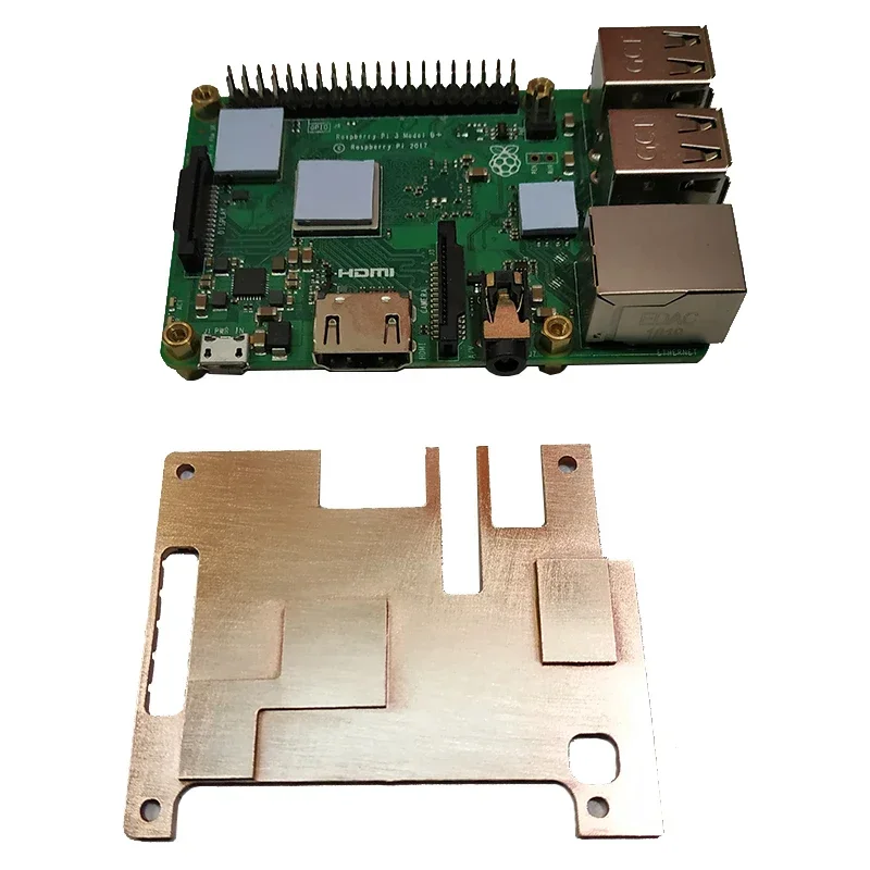 Raspberry Pi 3 Copper Heatsink Protective Case For Raspberry Pi 3/3B+