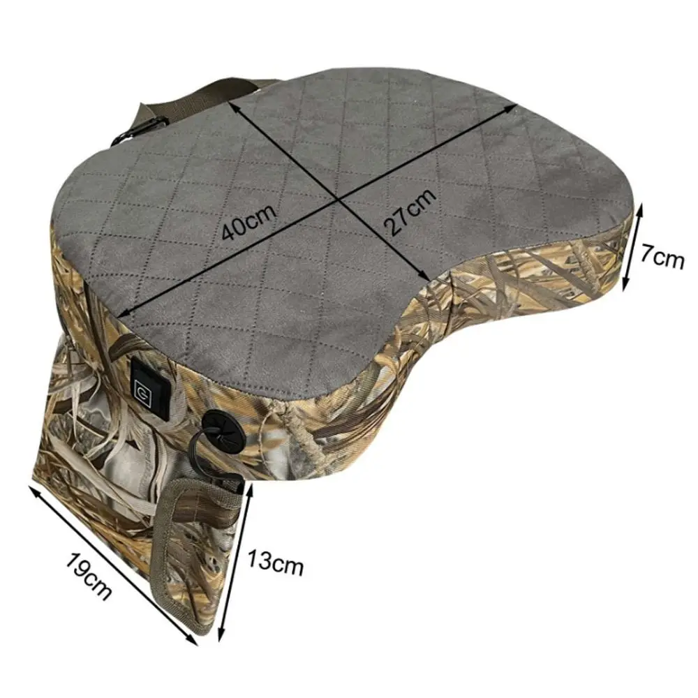 Hunting Heated Seat Cushion Portable Outdoor Lightweight Upholstered Seats Cushion Waterproof Sponge Cushion for Camping Stadium 6