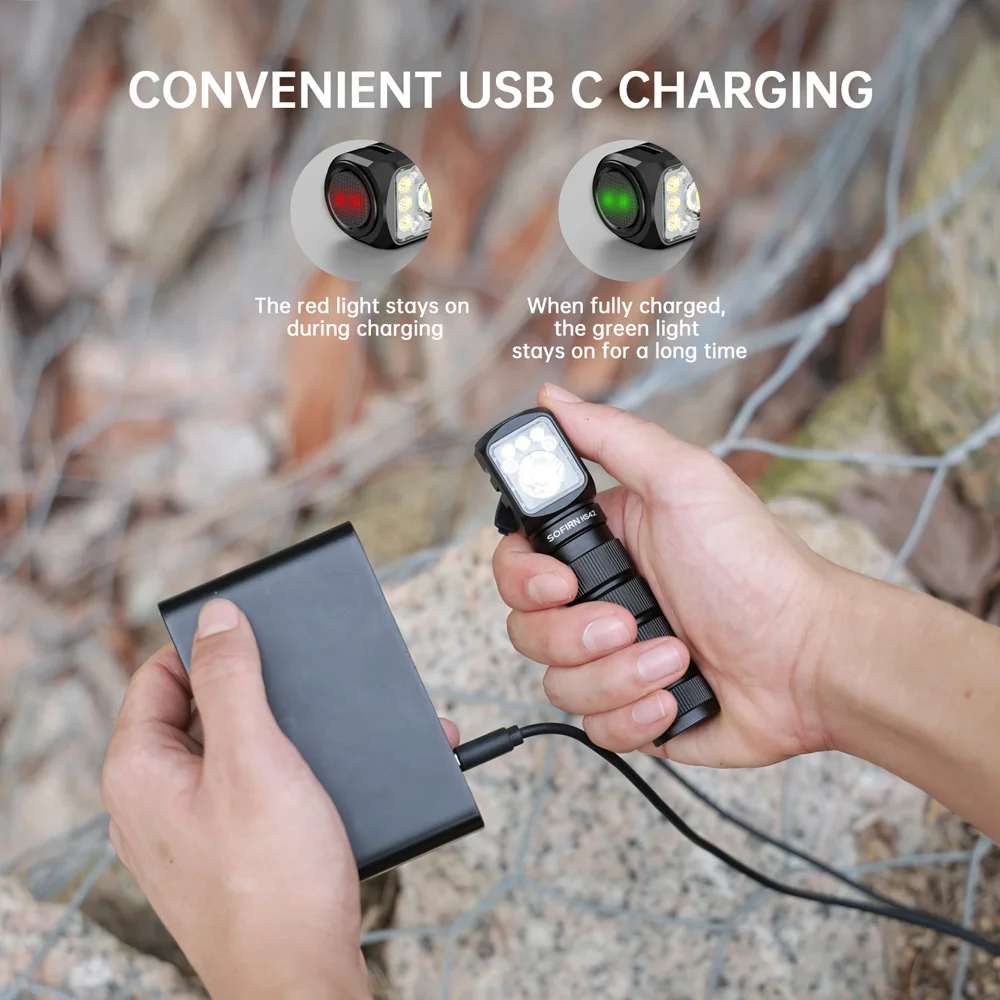 SOFIRN HS42 ヘッドランプ 2100lm 18650 EDC USB C 充電式パワー