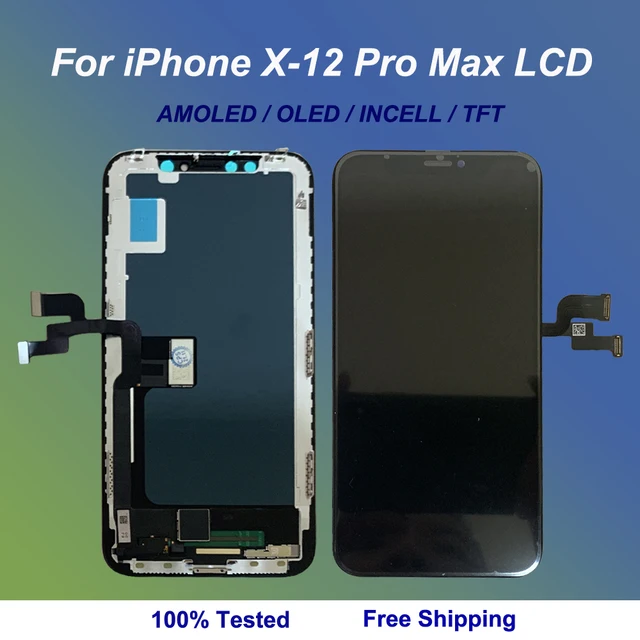 OLED עבור iPhone X XS XR XsMx LCD תצוגת מלא 11 11Pro מקסימום 12 ProMx 12 מיני 3D מגע מסך digitizer עצרת החלפה|Mobile Phone LCD Screens|  