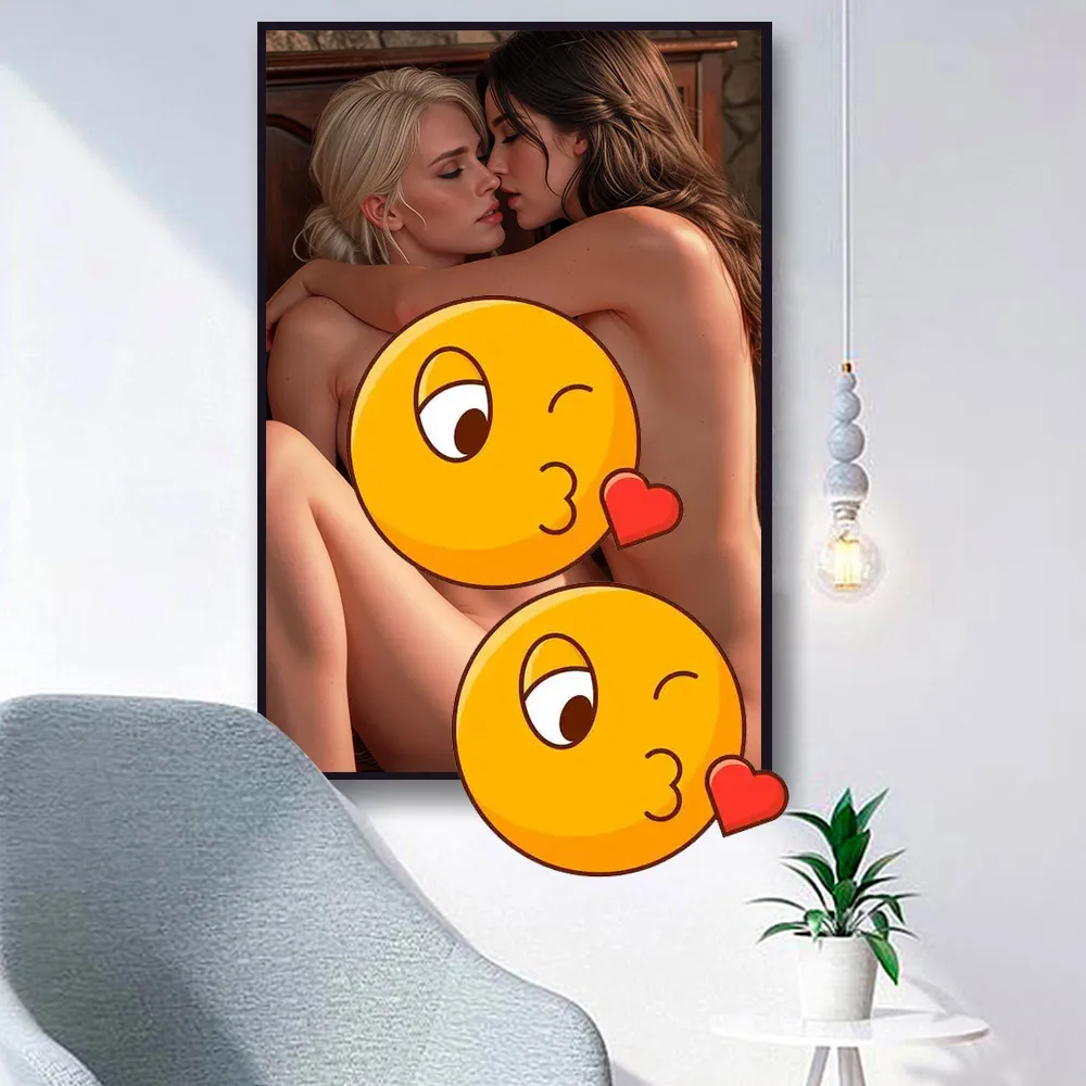 Sexy female character in game nude uncensored canvas poster decorative painting HD print wall art NSFW home mural