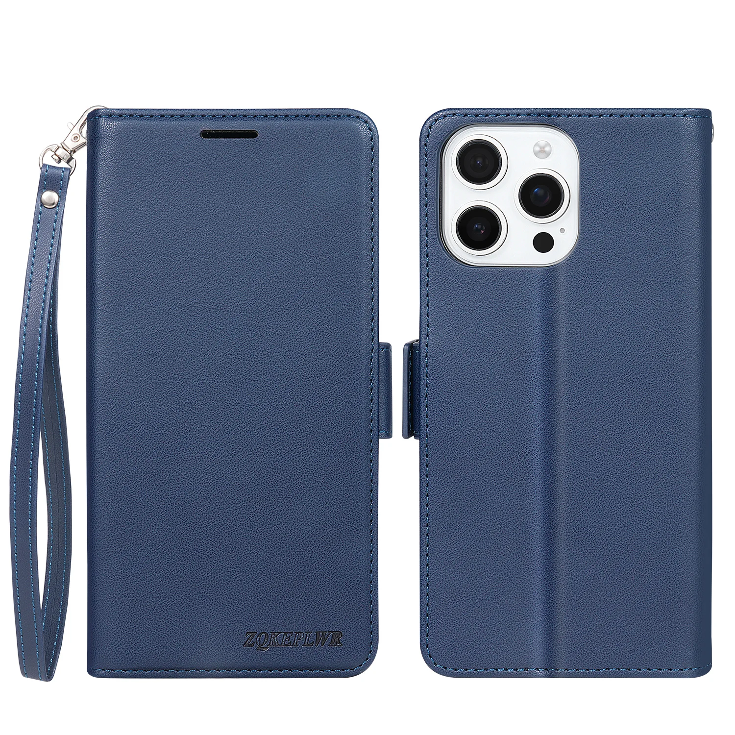 Leather Magnetic Flip Wallet Case with Card Slots and Shockproof Design