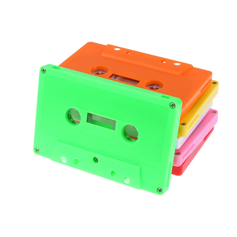 1Pc Color Blank Tape Case, Audio Magnetic Tape Case, Audio Recording Cassette Shell, Dust Box