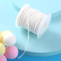 1PC 61 Meters/Roll White Candle Wick Cotton Candle Woven Wick Spool DIY Candle Making Material Smokeless Wax Pure Cotton Core 3