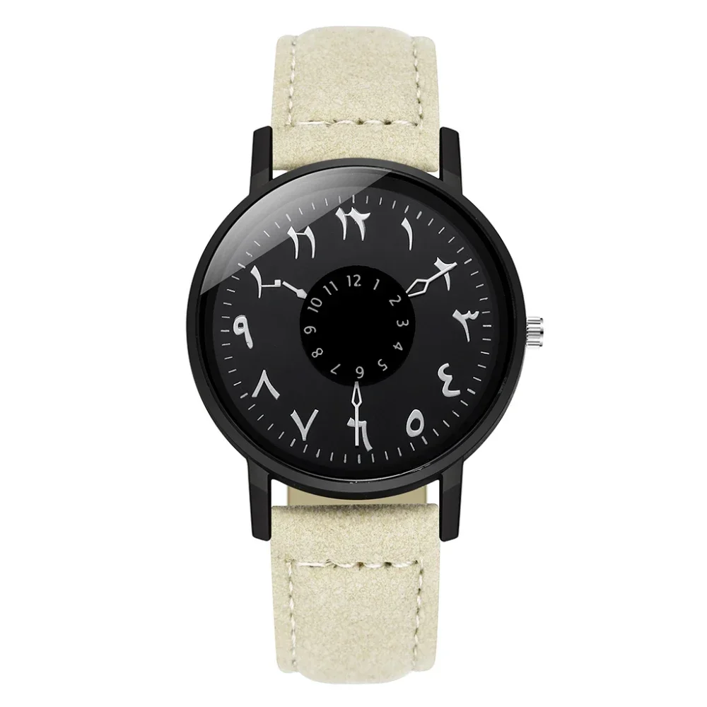 Casual Frosted Belt Small Delicate Women Arabic Numbers Watch Luxury Leather Fashion Creative Dial Simple Style Quartz Watches 4