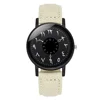 Casual Frosted Belt Small Delicate Women Arabic Numbers Watch Luxury Leather Fashion Creative Dial Simple Style Quartz Watches 4