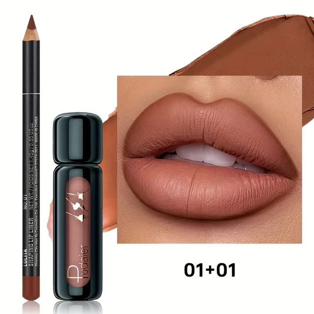 Matte Lipstick and Waterproof Lip Mud Set – Long-Lasting Lip Care