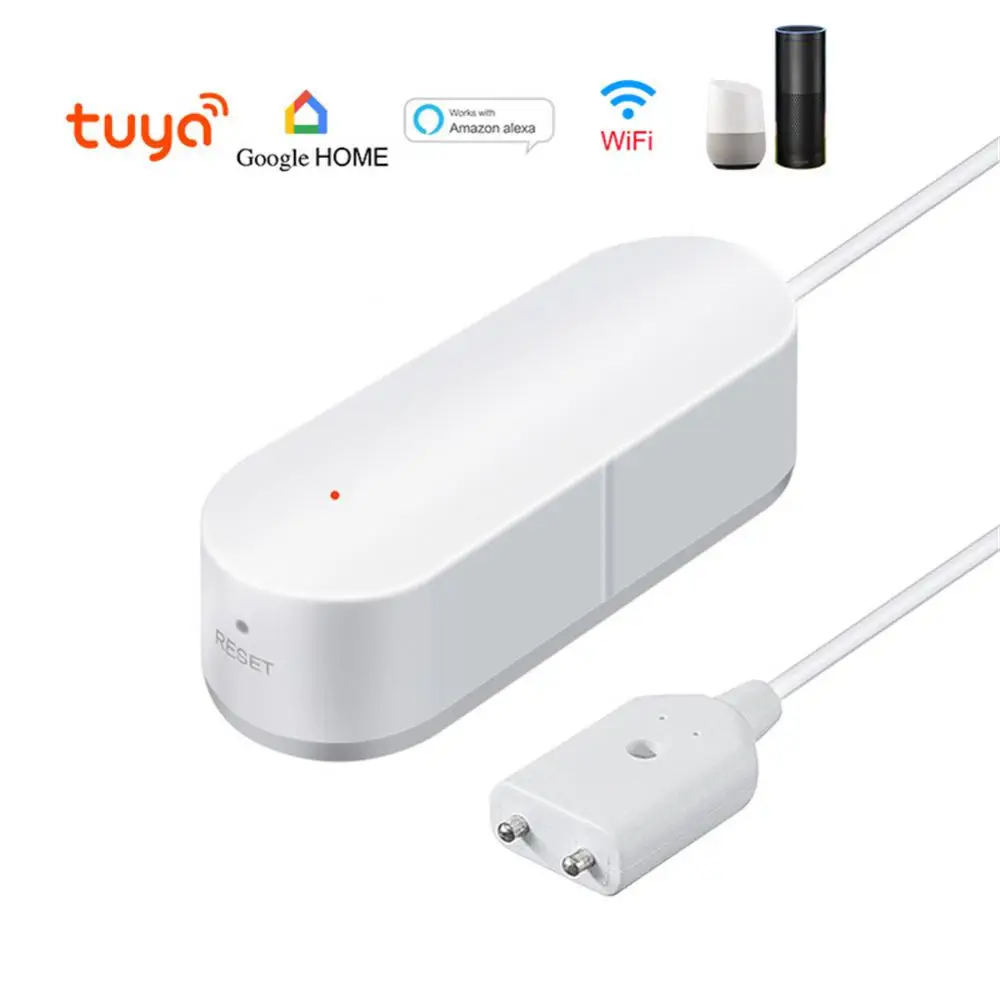 Water Alarm Sensor WiFi Water Leak Detector Overflow Flood Leakage Alerts Remote Monitor Leak Notifications By TUYA/Smart Life portable panic button