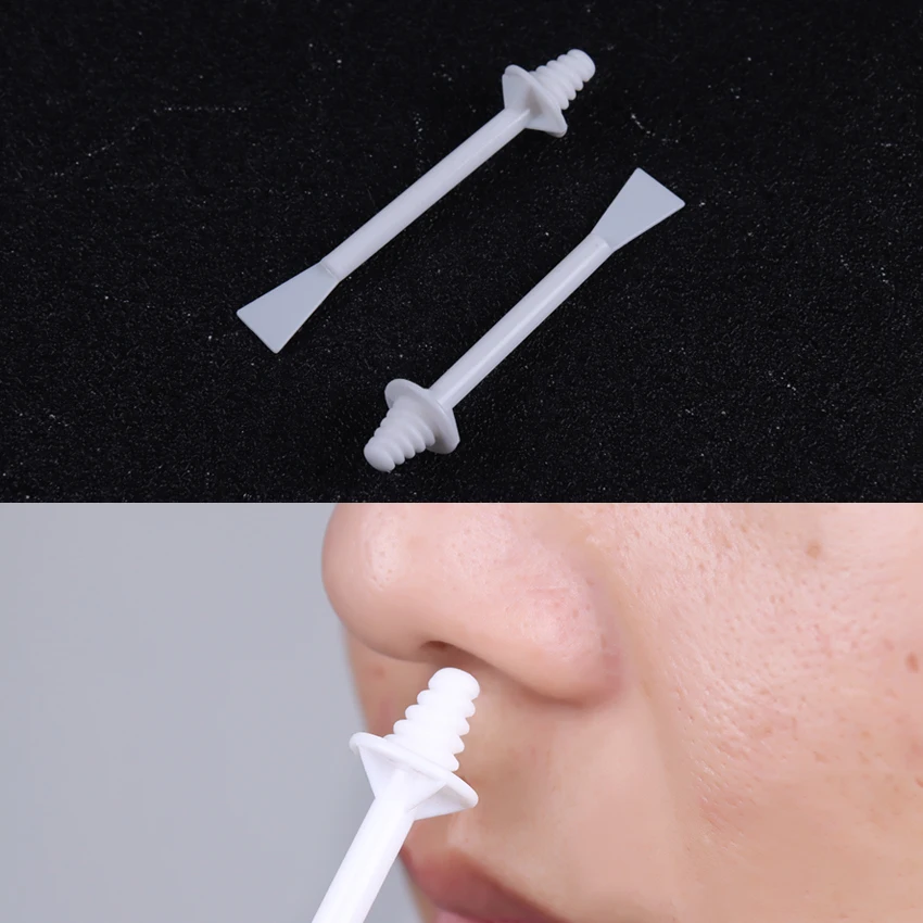 

20PCS Nose Hair Wax Stick Plastic Nose Hair Special Depilatory Wax Applicator Two-In-One Multi-Functional Smearing Wax Stick