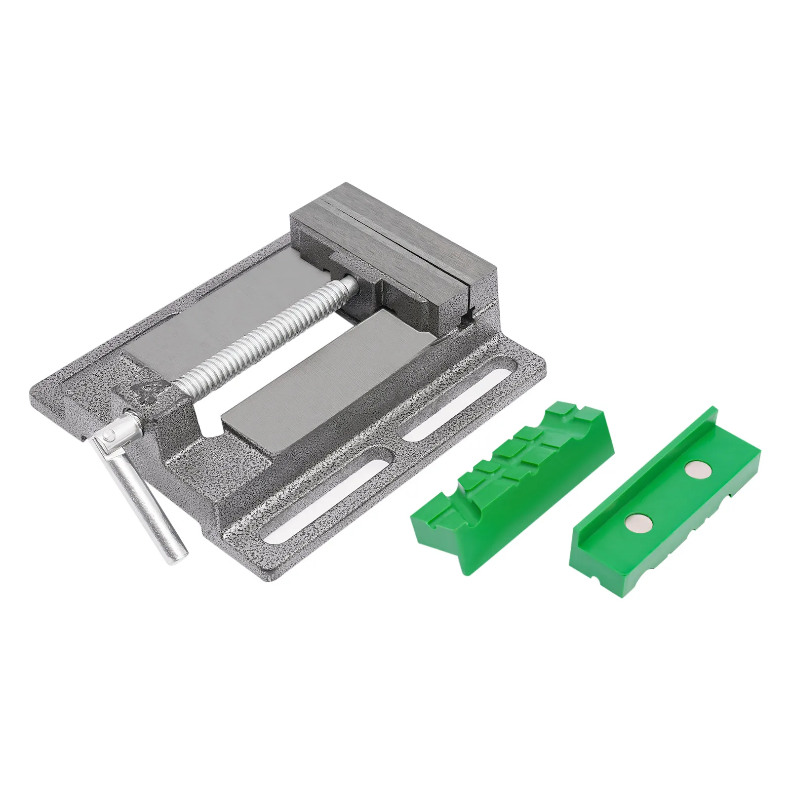 Schwarze 4-Zoll-Flachzange + 2 Stück Scheibenschutzabdeckung Werkzeuge Bohrmaschine Schraubstock Metallbohrmaschine Schraubstock Werkbank Bohrschraubstock Klemme – Detail 9