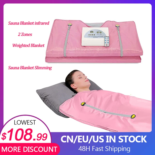 Zsírégető Szauna Takaró Karcsúttal A Fogyáshoz Spa Detox Infravörös Romote Control Fűtő Otthoni Test Shaper Eu/Usa