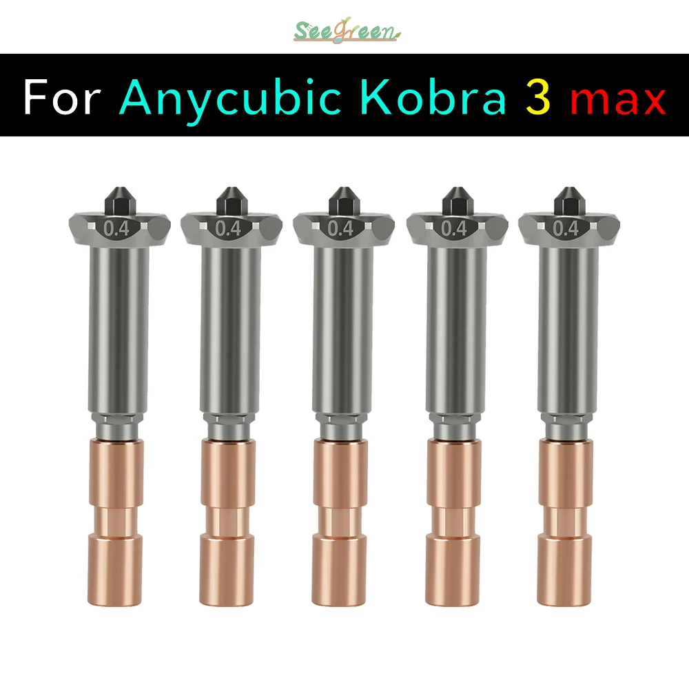 Für Anycubic Kobra 3 Max Düse Hotend Kobra 3 Max Combo Düse Hals 0,4 mm 0,6 mm 0,8 mm