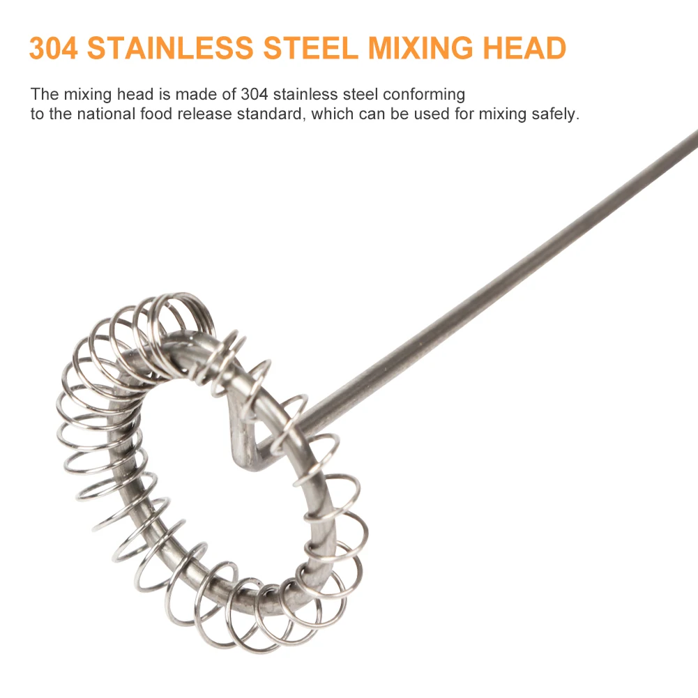 Description Picture 3 of itemElectric Milk Frother Battery Powered Handheld Egg Beater Milk Foamer Wireless Whisk Blender Egg Whisk Tool Cooking Accessories