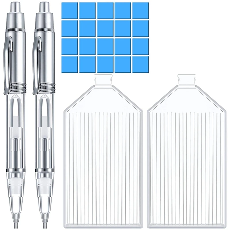 

HOT SALE LED Diamond Painting Pens 5D Diamond Painting Drill Pens DIY Diamond Accessories Tools With Trays For Painting Crafts