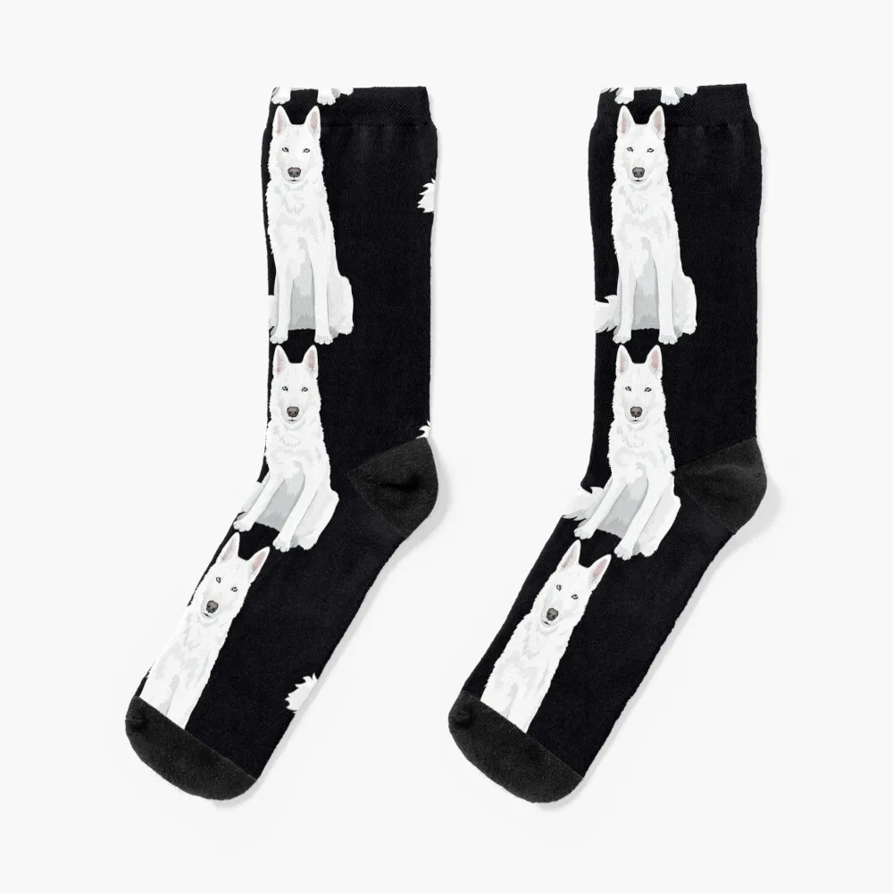 beautiful white Siberian Husky - sweet white Snow dog Socks sheer essential fashionable Heating sock Girl'S Socks Men's adidas essential tee ia4872 white