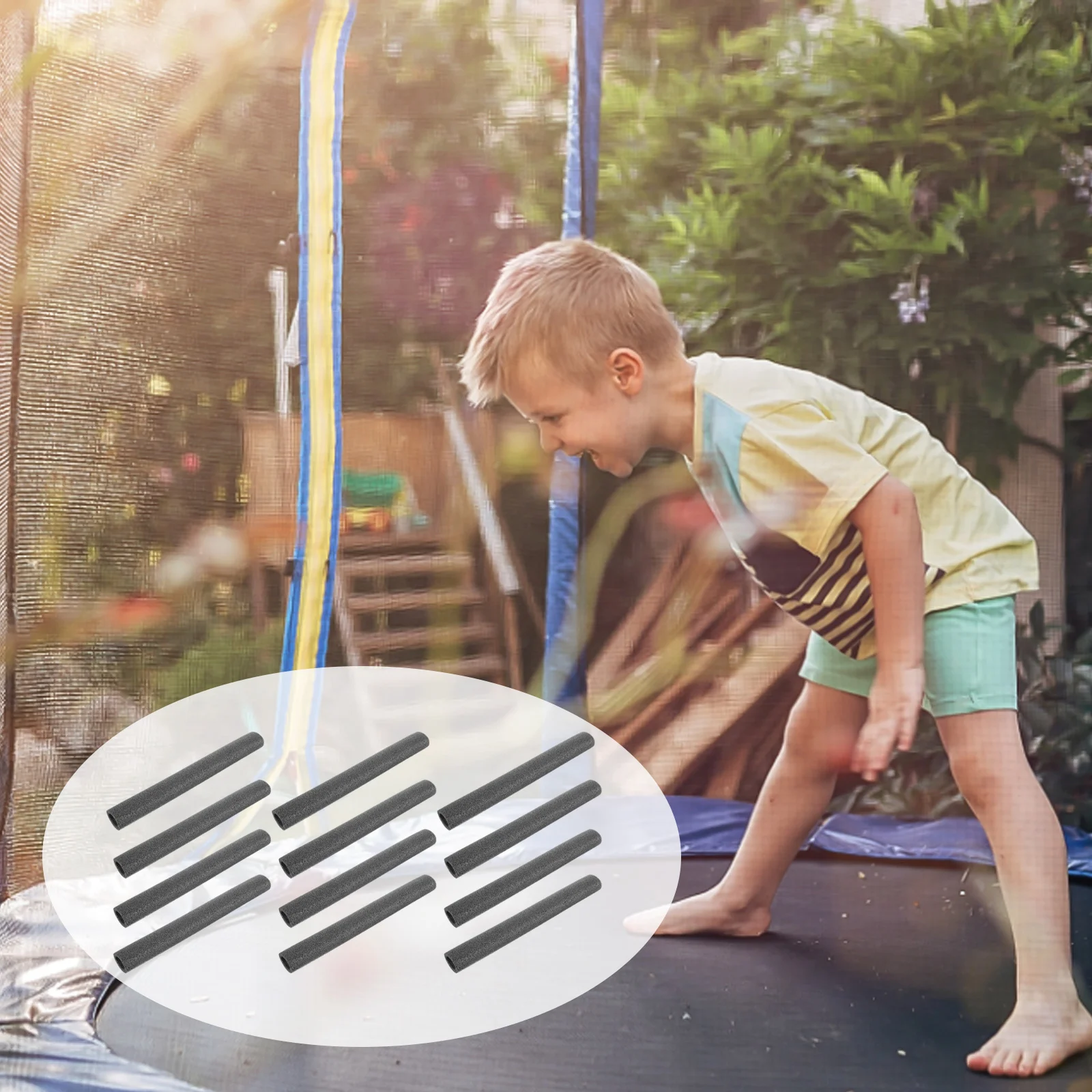 

Trampoline Pole Covers Protective Foam Tube Sleeves Replacement Anti-Collision Sponge Padding Cover