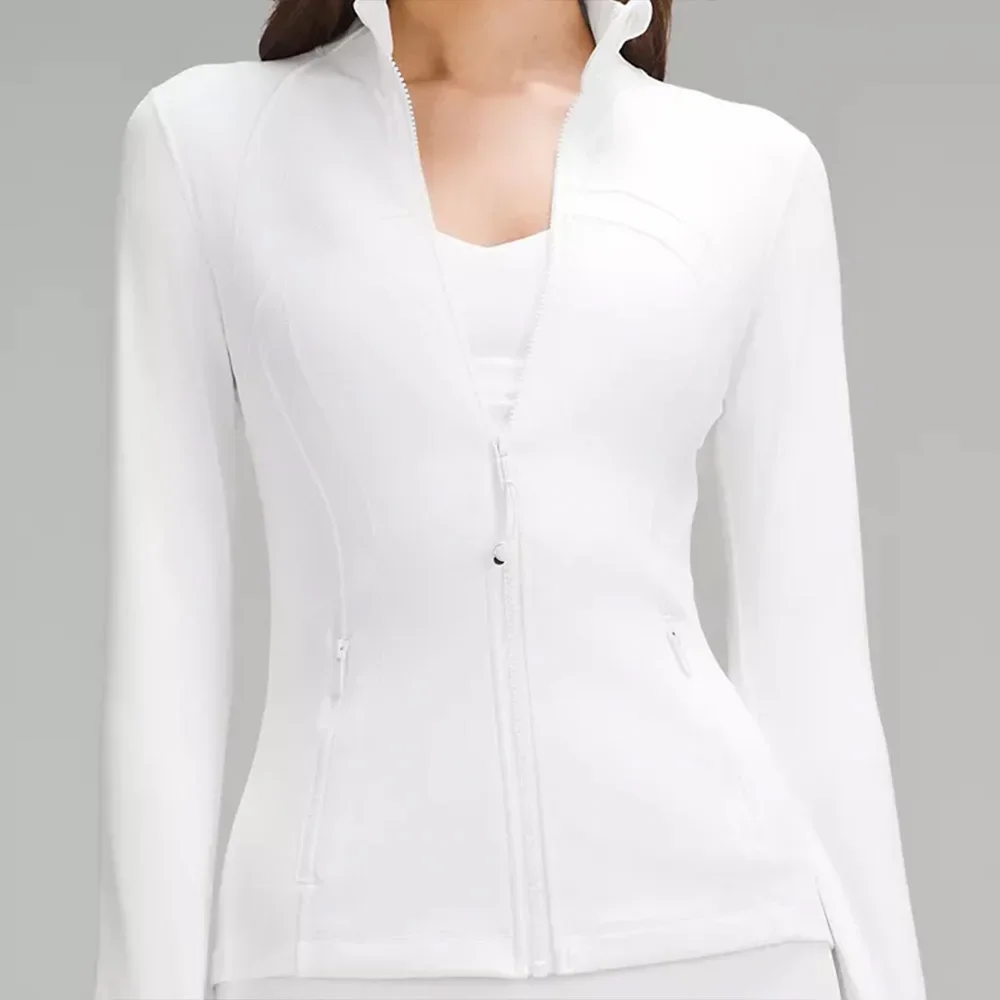 سترة نسائية للتدريب بسحاب بقصة ضيقة - سترة جري للي...