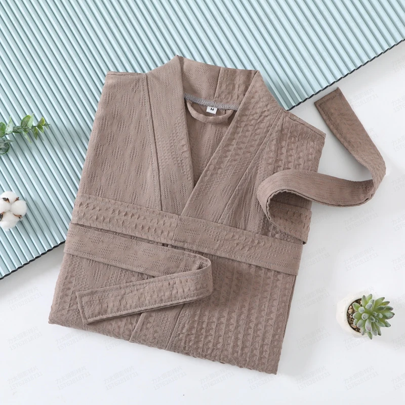 Summer Kimono Bathrobe Women 100% Cotton Nightwear Kimono Female Spring Summer Sleepwear Bath Robes Sexy Bathrobe Home Clothes