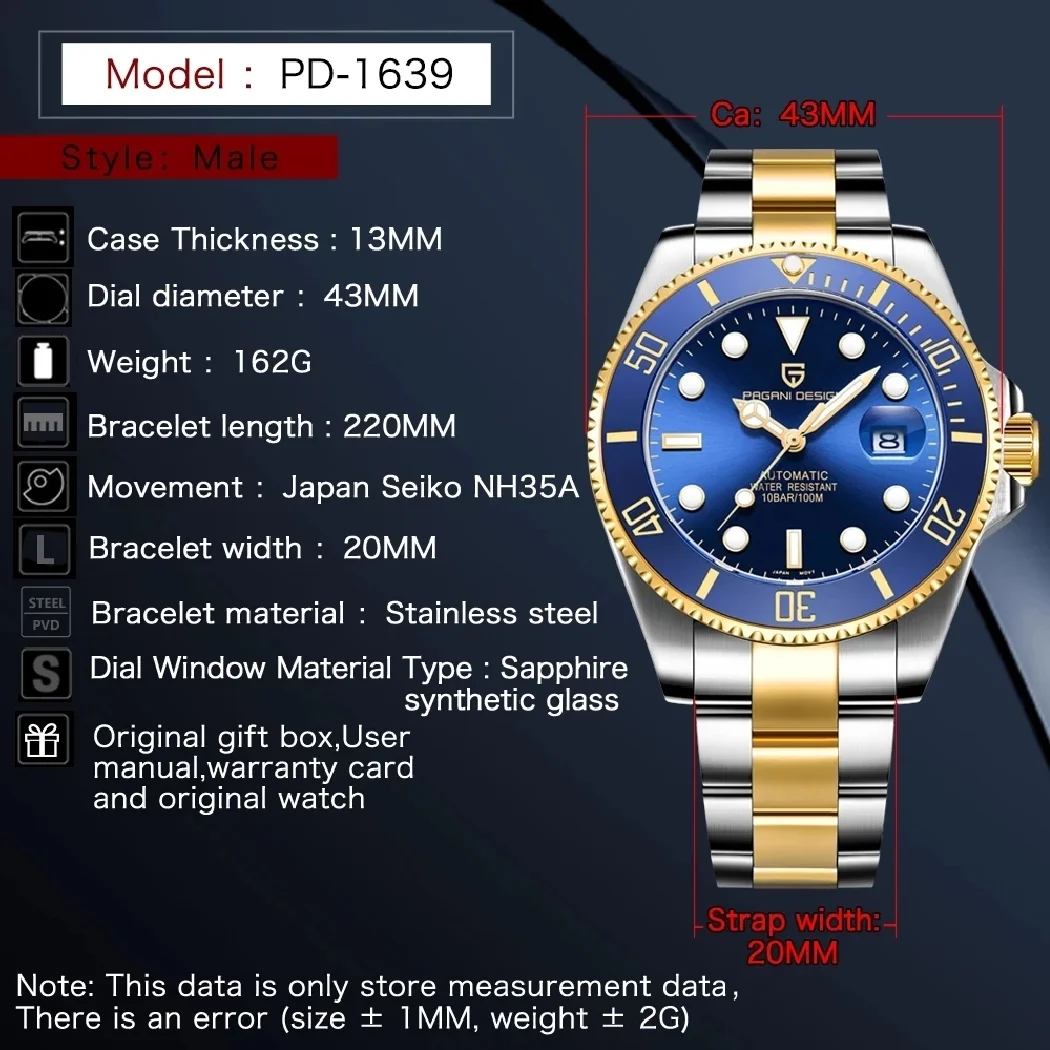 Рисунок 2 - Часы PAGANI DESIGN Мужские механические