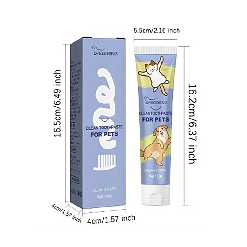 Dental Care Toothpaste for Pets Prevents Dental Diseases, Suitable for Dogs Cats