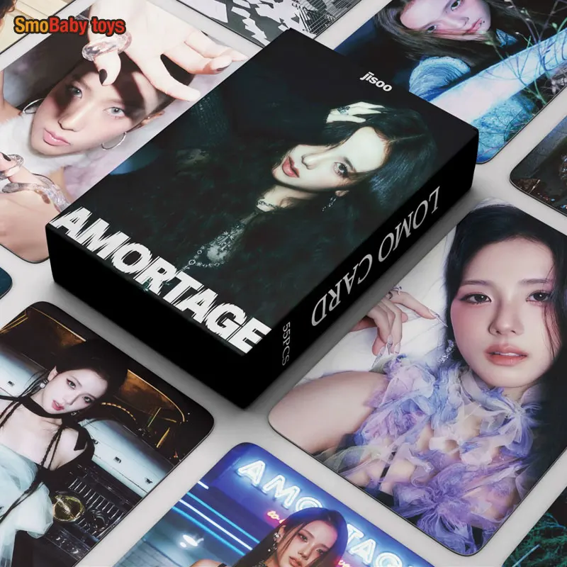 Kpop Born Pink ROSE Number One Girl ROSIE Lomo Card Postcards Photocard 55Pcs/Set for Fans Collection Gifts collectible cards