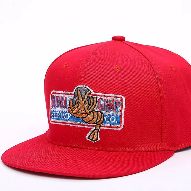  - Adjustable baseball cap bubba gump shrimp co. hat embroidered forest gump costume hats shrimp hat cotton mesh cap