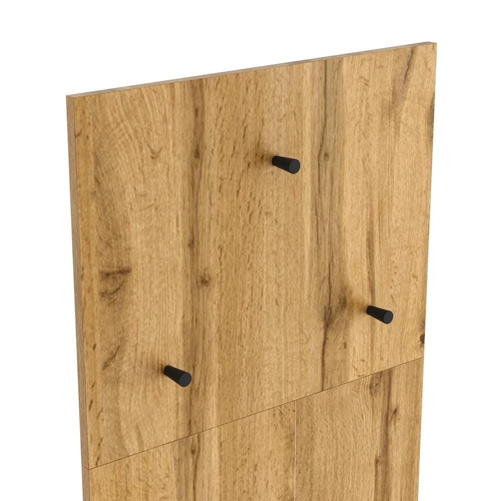 Eintüriger Kleiderschrank, Schublade und Fach mit verstellbaren Regalen, integrierter Kleiderständer für Schlafzimmer, Kleideraufbewahrungsschrank – Detail 16