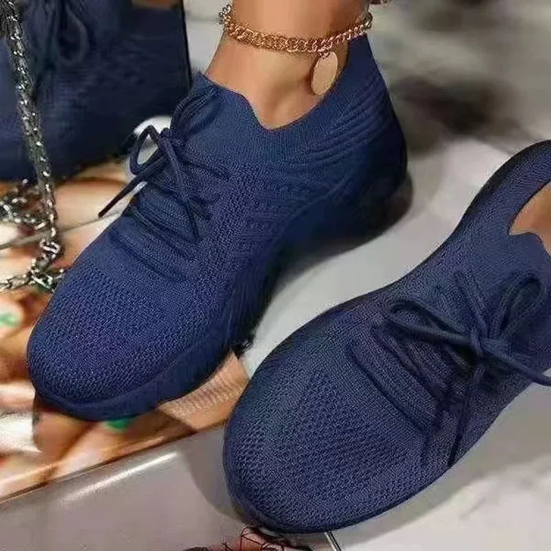 Red Casual Sports Shoes for Women Comfort Mesh Tennis Shoes Light Sneakers Women 2025 New Plus Size 43 Student Vulcanized Shoe 6
