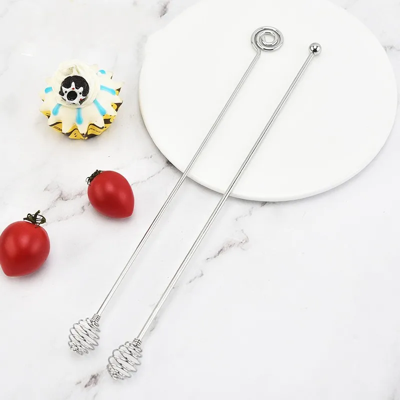 

Stainless Steel Honey Mixing Spoon Long Handle Honey Spoon Milk Tea Coffee Jam Mixing Spoon Drink Wine Cocktail Mixing Tool
