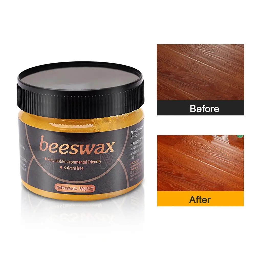 Wood Seasoning Beewax Furniture Beeswax Polish Wood Floor Furniture Cleaner Wear-Resistant Wax Furniture Care Home Cleaning 1