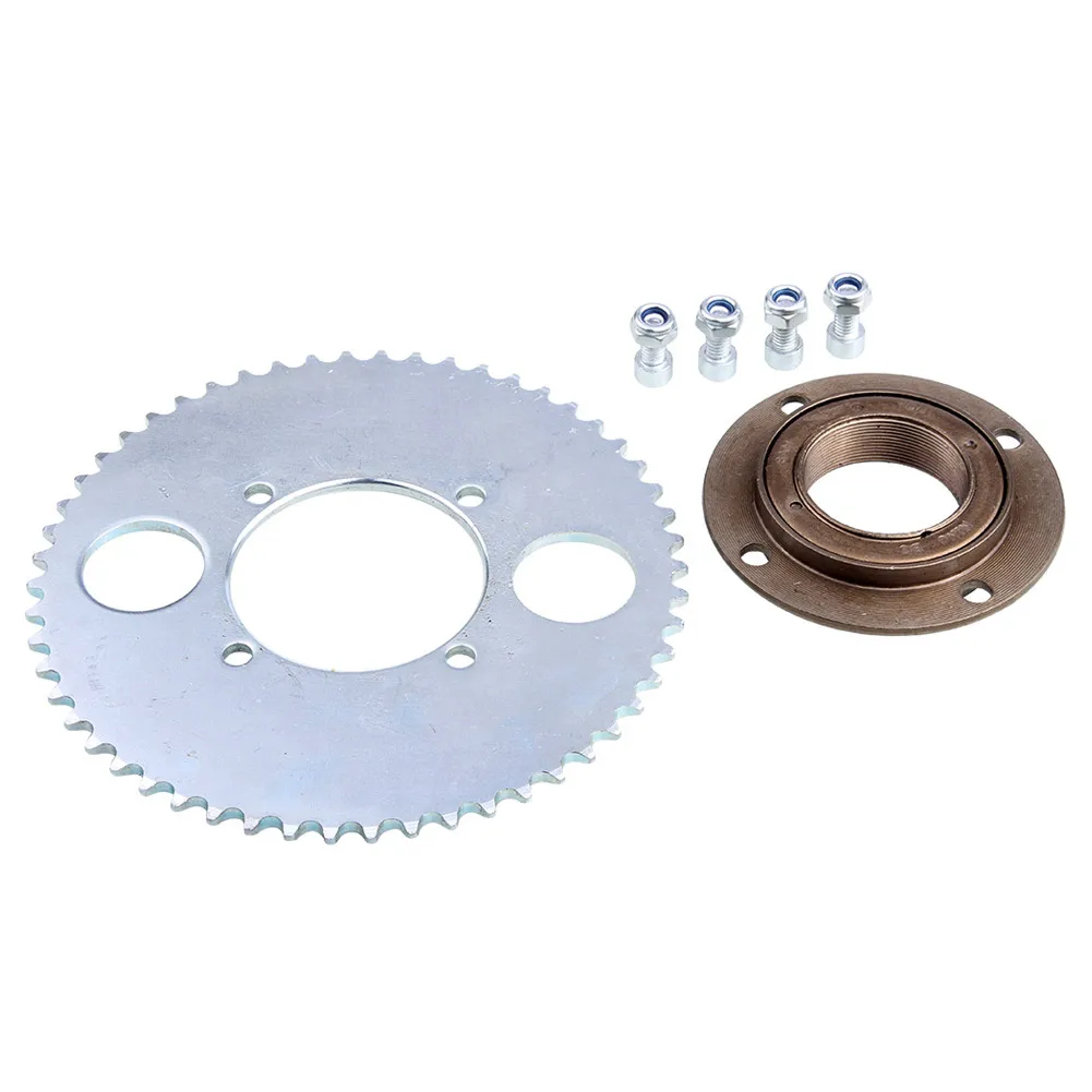 

Scooter Rear Wheel T8F 44T 4 Hole Sprocket Chain Drive Gear + Freewheel Adapter Steel Scooter Freewheel Cycling Accessories