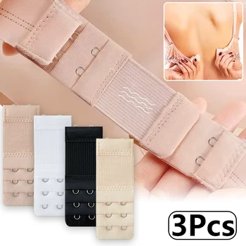 Set di 3 Prolunghe per Reggiseno da Donna, Cinturino Elastico con Gancio e Clip, Accessori Intimi Regolabili