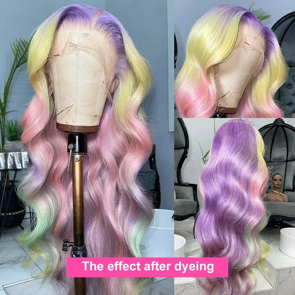 613 Blonde Human Hair Wig 100% Deep Wave 13X6 Hd Lace Frontal Wigs 38 Inch Pre Plucked Brazilian Hair Wigs Can Be Dyed Any Color