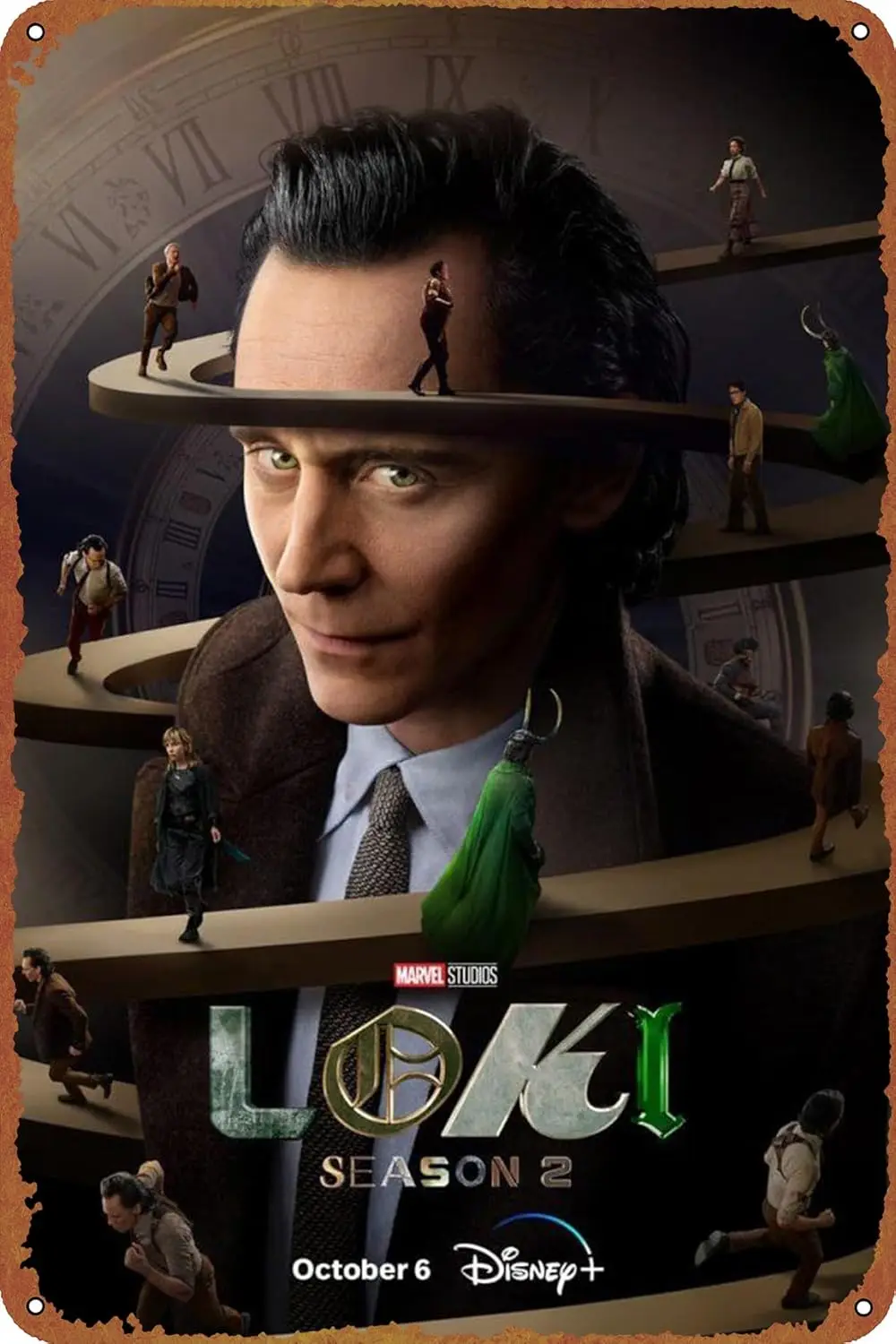 

Loki Оловянная вывеска декоративные винтажные металлические Плакаты для фильмов Настенный декор 8x12 дюймов