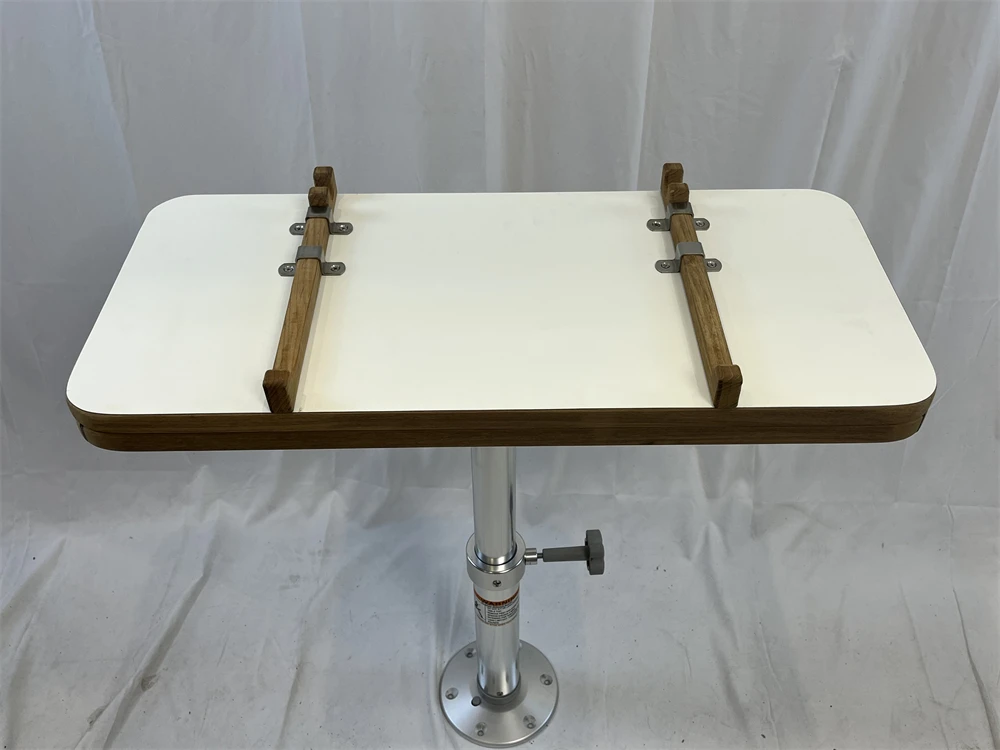 Piano Tavolo Pieghevole In Teak Per Barca E Camper – JW Classic Soft – Misure 680/340 X 500/750/1000 Mm