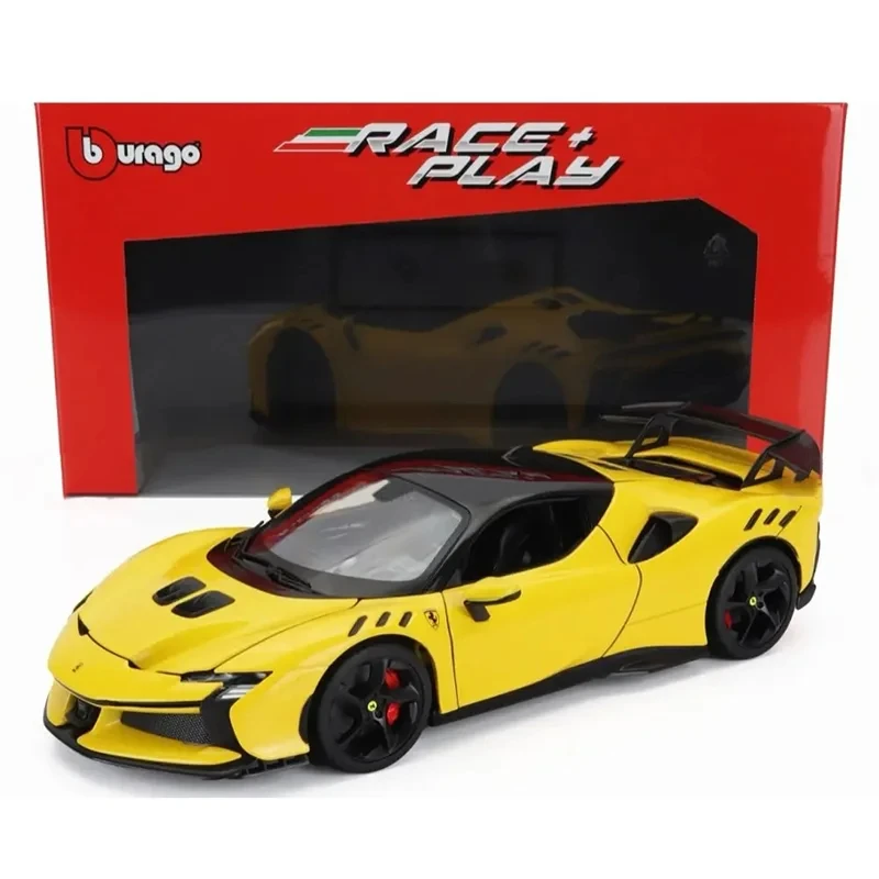 Bburago 1:18 Ferrari Sf90 Xx Stradale Bianco Car Model Alloy Miniature Diecast Model Ferrari Sports Car Model Toy Gift 6