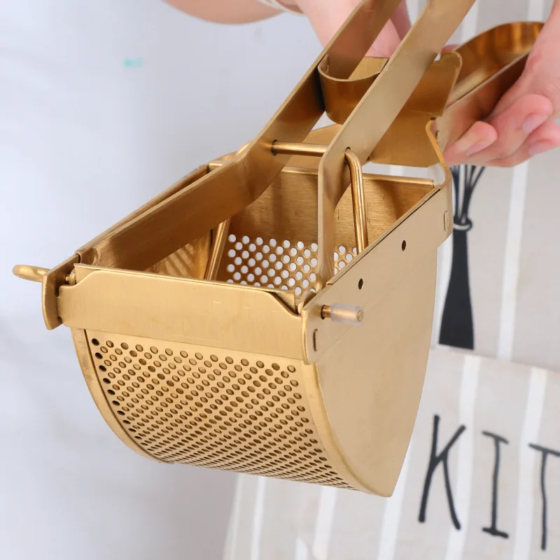 Large stainless steel manual juicer large capacity fruit press kitchen hand press potato cooking and mud pressing tool