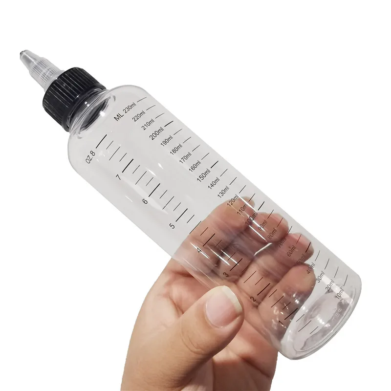 Liquid Subpackage Transparent Bottle lab liquid bottle Graduated Transparent Plastic Bottle Teaching Laboratory Equipment 30ml/50ml/100ml/230ml