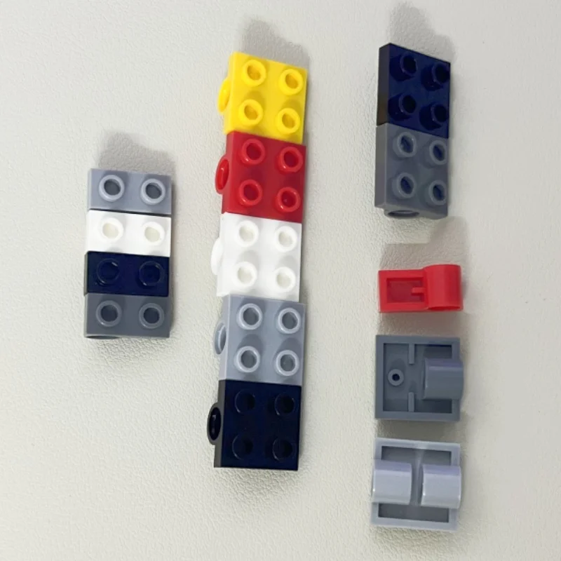 20PCS 18677 2444 10247 2817 플레이트 특수 2x2 1/2 핀 구멍 벽돌 장난감 기술 빌딩 블록 선물 DIY MOC