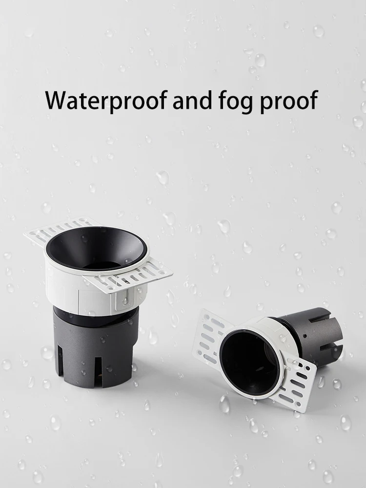 BRGT Waterproof LED Spotlights Recessed Borderless Ceiling Lamp 7W Adjustable Foco For Kitchen Bathroom Indoor Outdoor Lighting 4