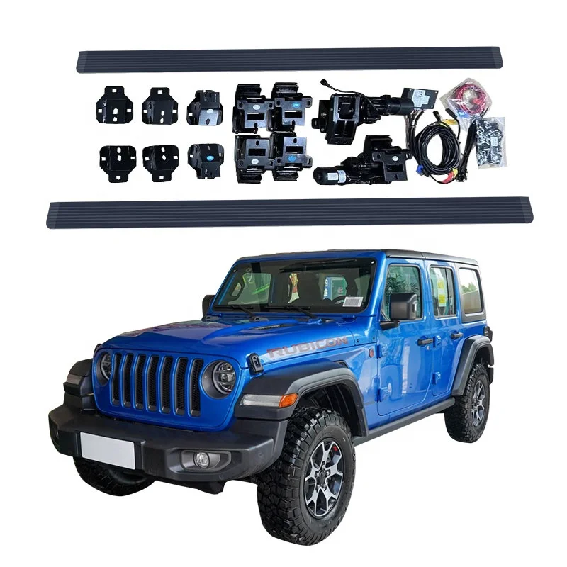 

other exterior accessories With guard rod 4 door SIX bracket Electric side step FOR jeep wrangler JL foot steps run board