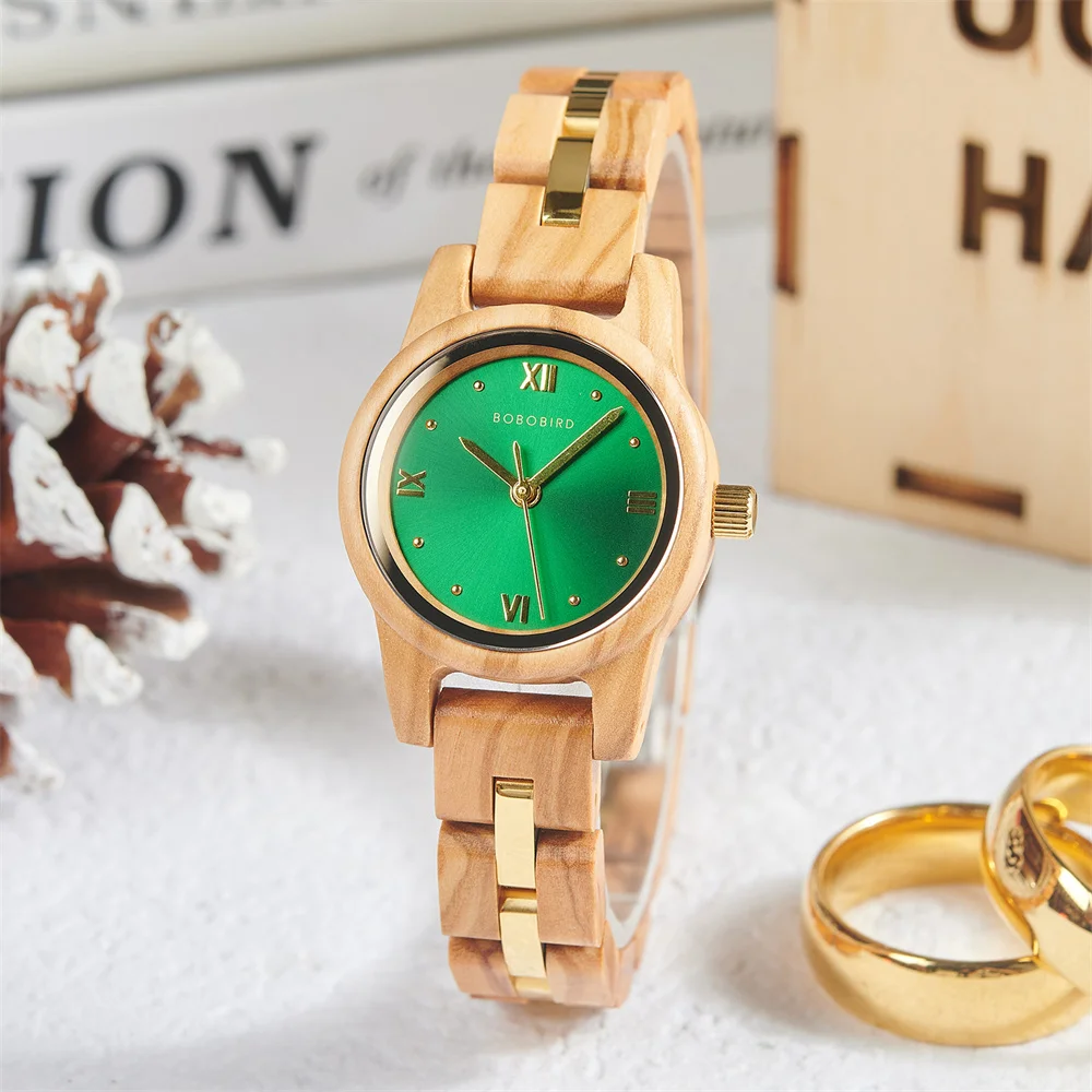 

BOBO BIRD Wooden Women's Watches Fashion Quartz Watch for Ladies With Gift Box Support Drop shipping
