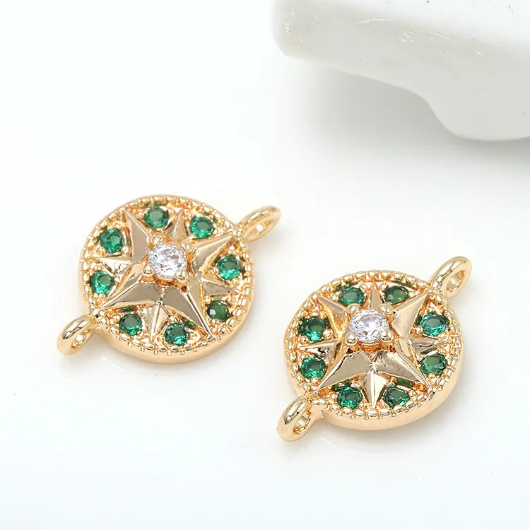 10*13MM 14K  ÷ Ȳ   2 Ȧ    Ʈ   ǰ Diy ׼