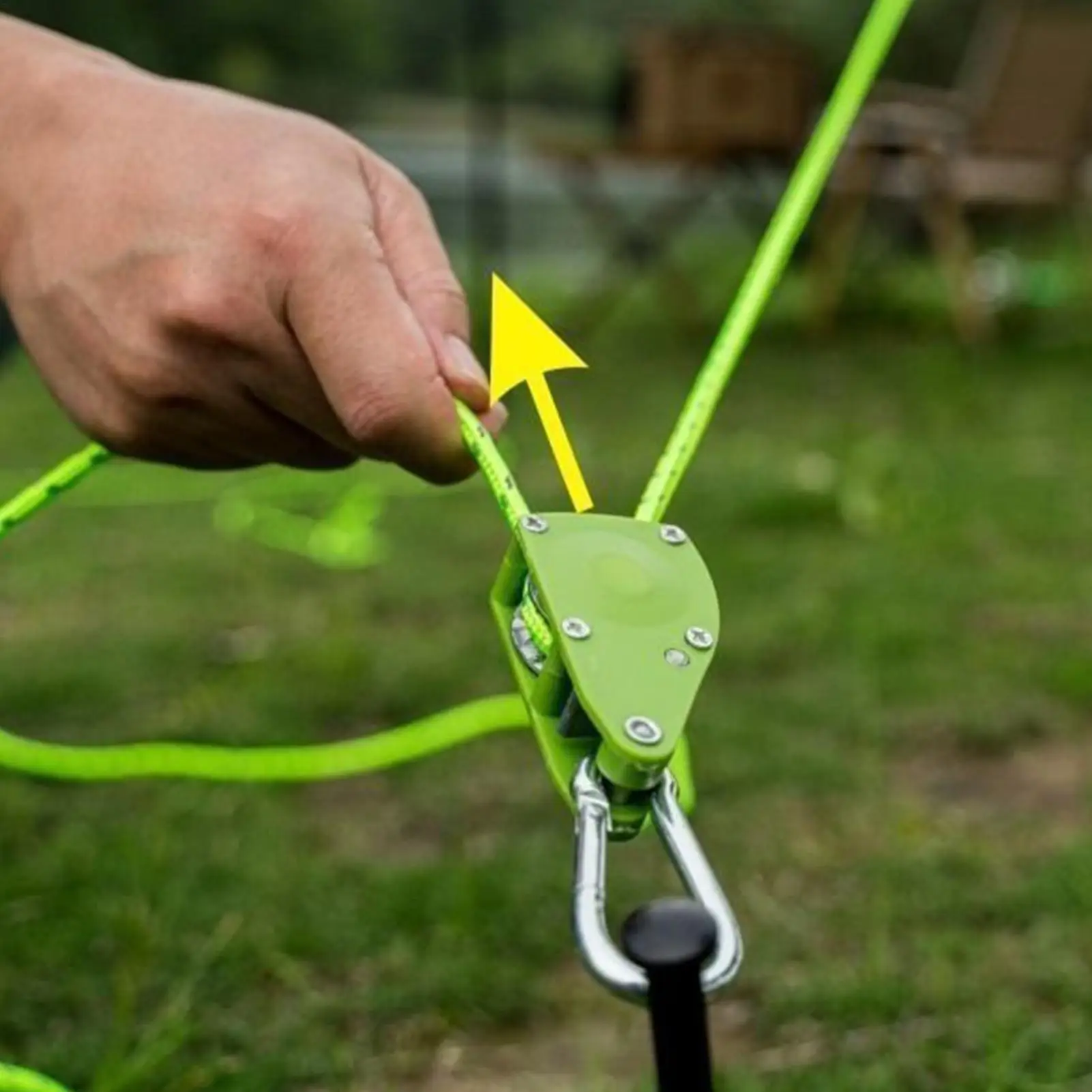Heavy-Duty Ratcheting Rope Tie Downs Adjustable Lock Ratchet for Cargo ...