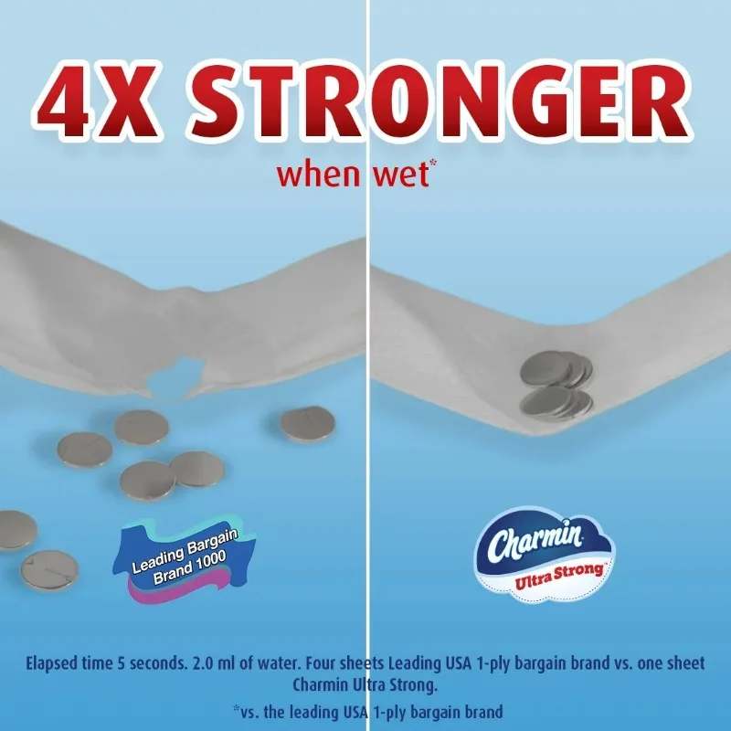 Toilet Roll Paper Charmin Ultra Strong Toilet Paper Mega Roll 242 Sheets per Roll 30 Count