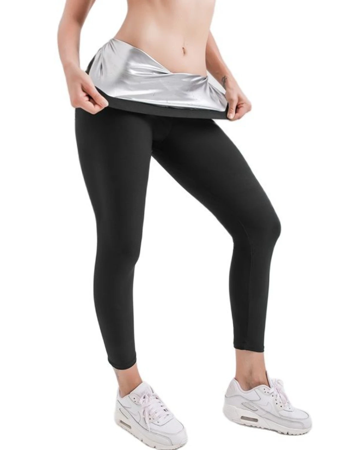 Women Sauna Shapers Slimming Pants Hot Thermo Sweat Sauna Body Shaper Waist Trainer Slimming Leggings Pants Fitness Shapewear
